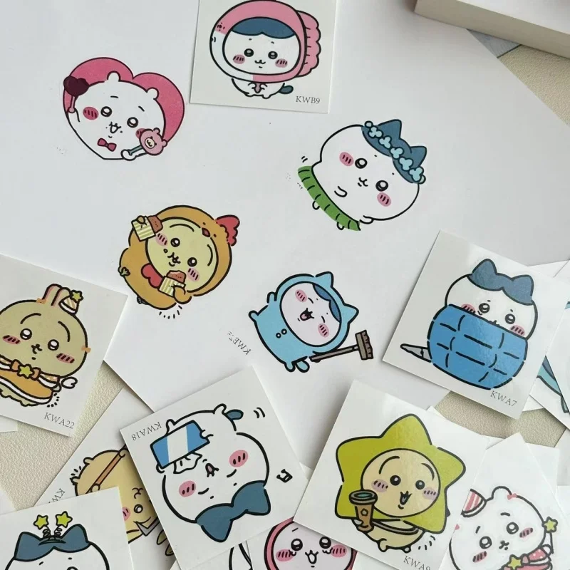 Chiikawa  kawaii Waterproof Temporary Tattoo Stickers Per Sheet Waterproof Ink Sticker Cartoon Pattern Self-Adhesive Decor