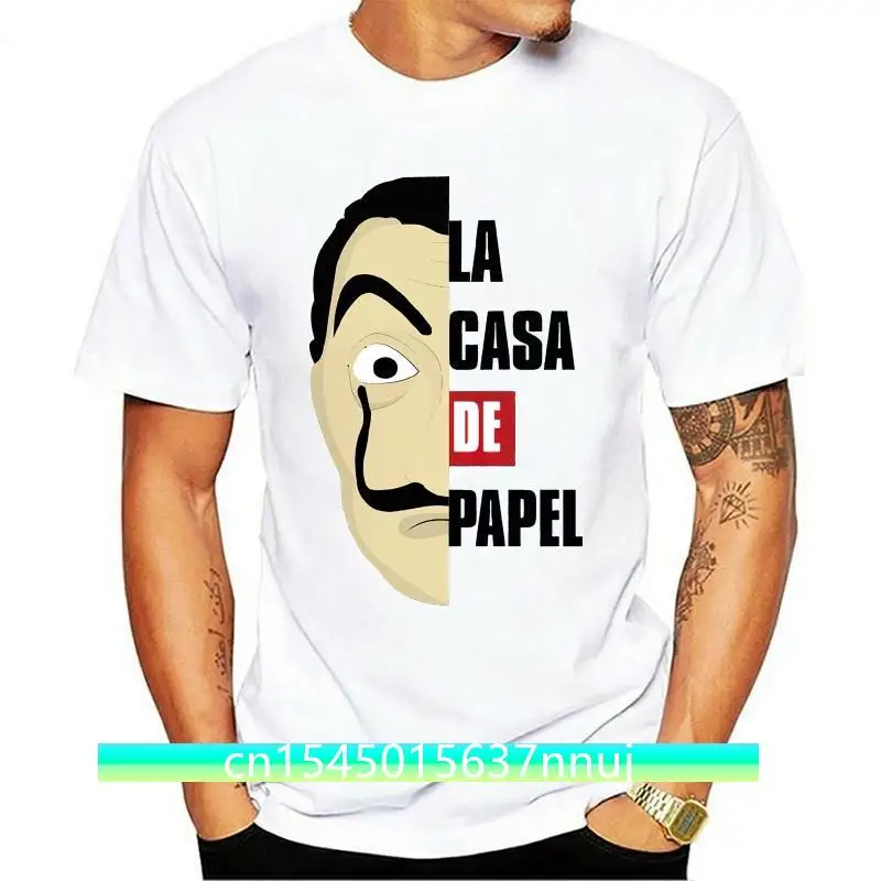 New Midnite Star Salvador Dali t shirt Costume & Face T-shirt The House of Paper Tops Men Summer Casual TSh