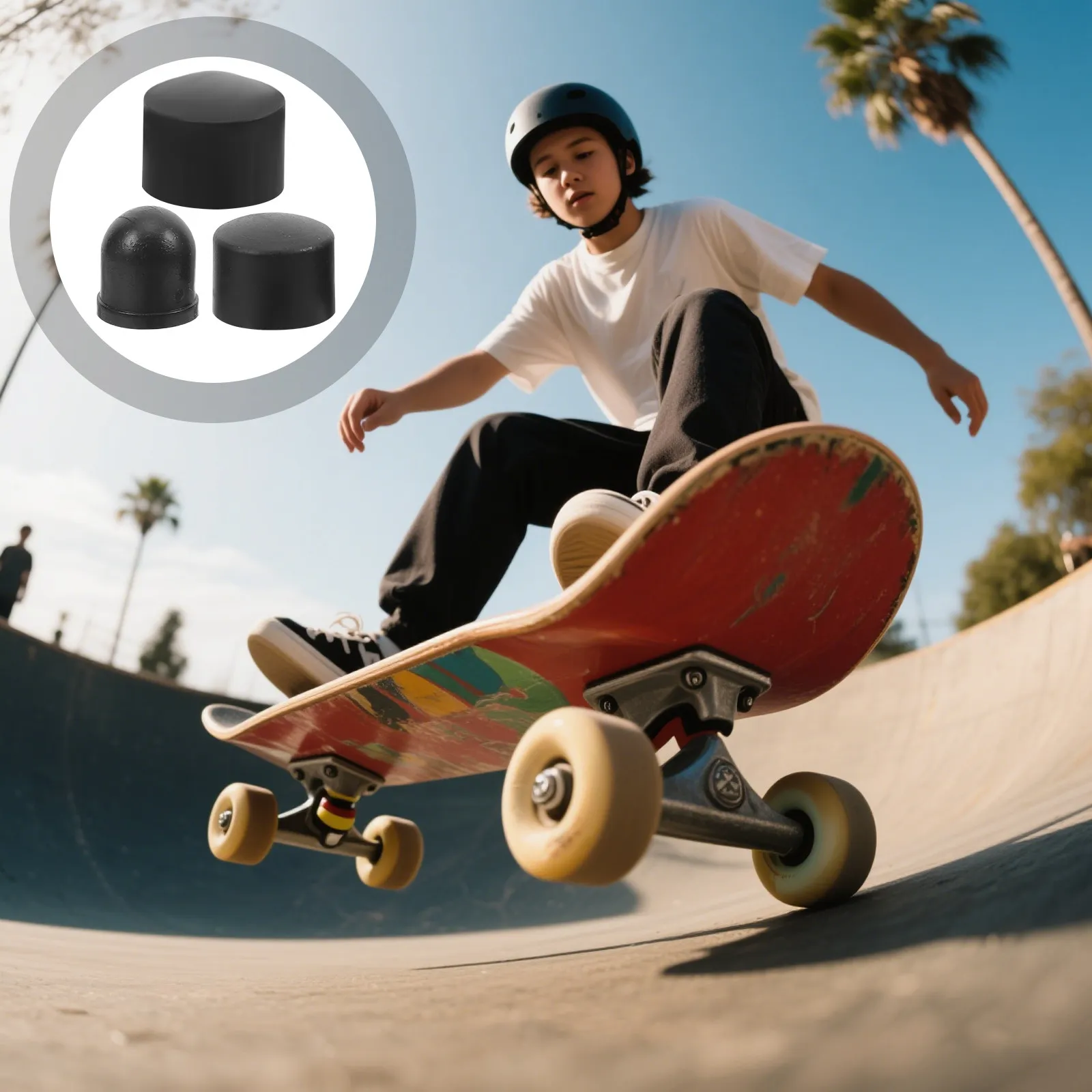 

1 Set Skateboard Bracket Vertex Shockproof Replacement Cups 3 Sizes for Stable Longboard Accessories