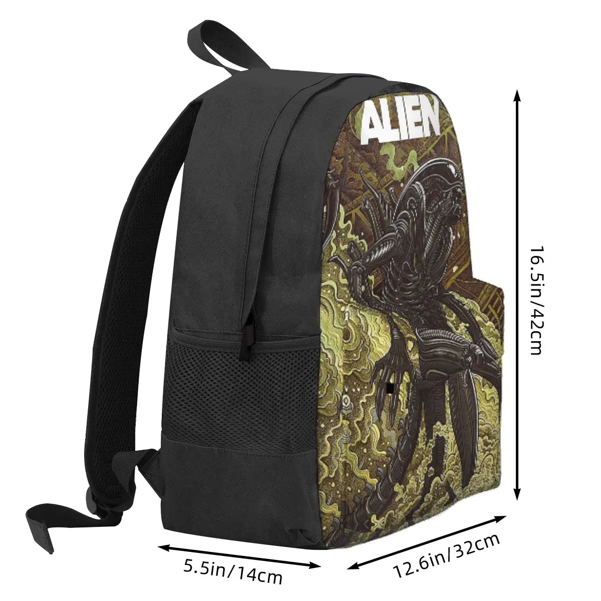Movie Alien Backpack Daypack Large Capacity Boys Girls BookBag School Bag Shoulder Bags for Men Women