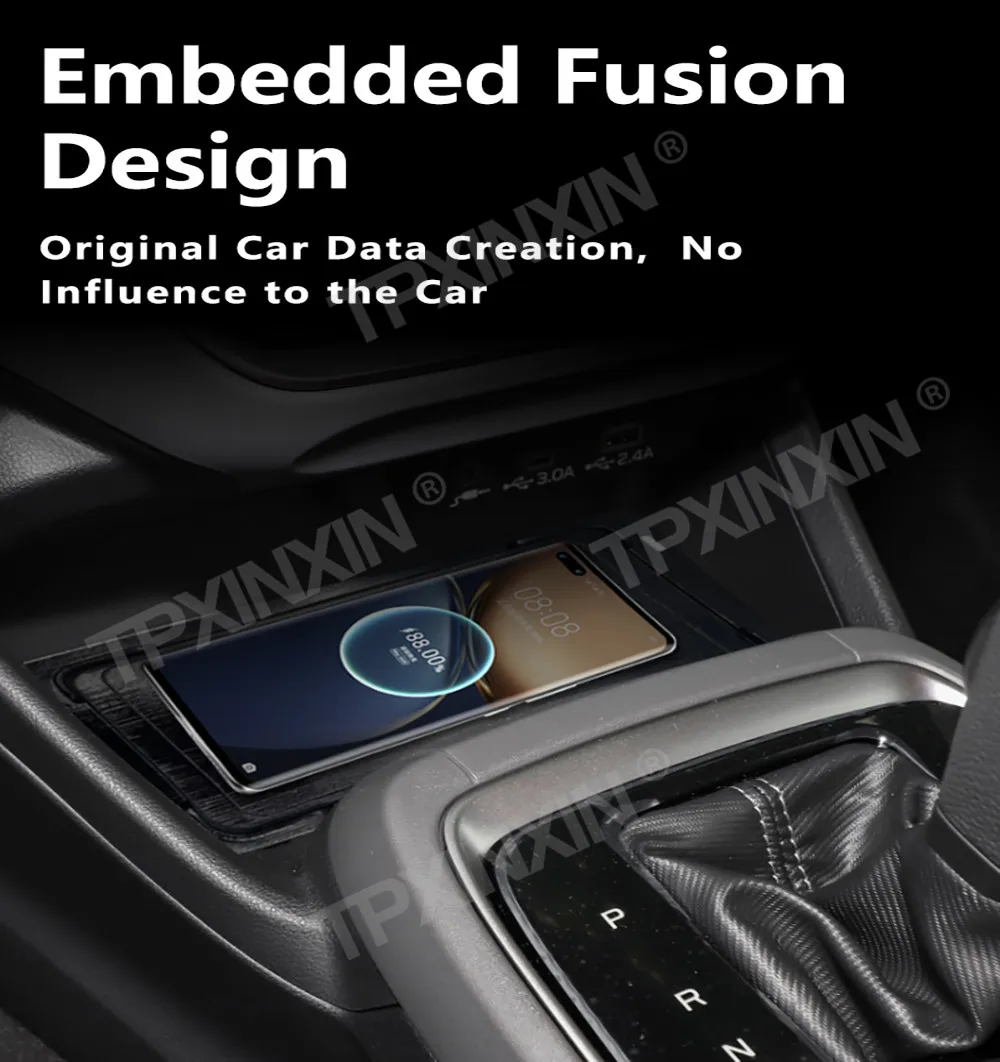 For SUBARU Crosstrek 2024-2025 Quick QI Car Wireless Charger Fast Charging Intelligent Infrared Mobile Phone Dashboard