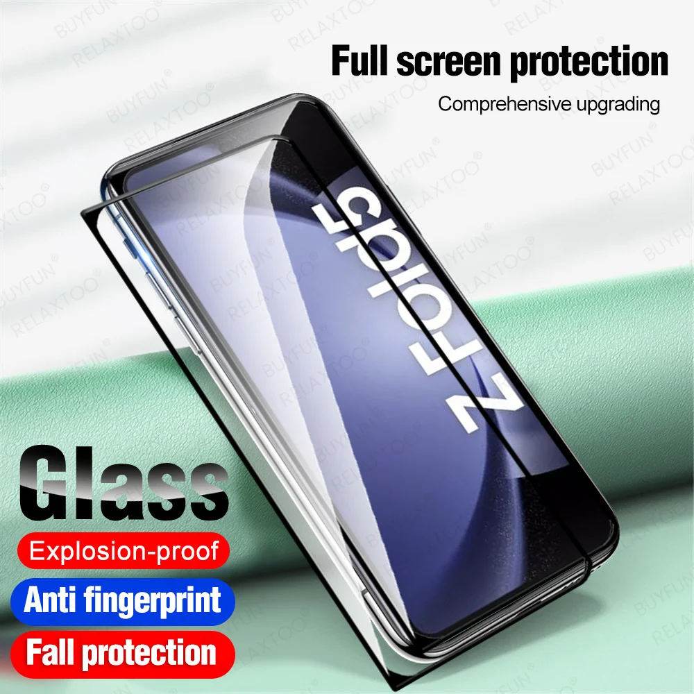 Glass For Samsung Galaxy Z Fold5 Tempered Glass Case Samsang ZFold 5 Fold3 Fold4 Fold 3 4 ZFold5 5G Full Cover Screen Protector