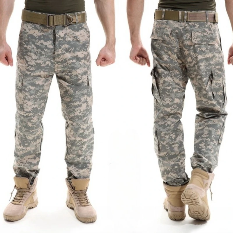 

Men's Uniform Camouflage Tactical Multicam Cargo Pants Army Combat Long Trousers Fisthing Climbing Hunting Pants
