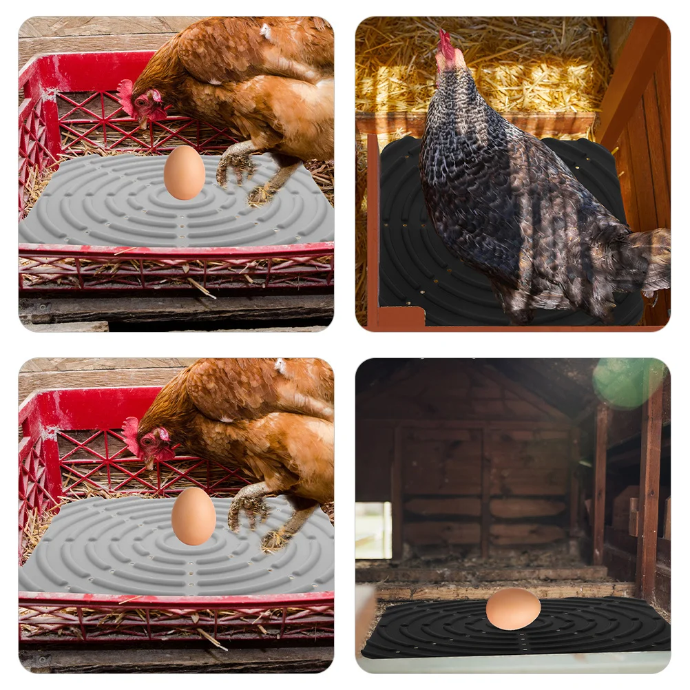 

2Pcs Silicone Chicken Nesting Pads Washable Bedding Mat Coop Cushion Egg Protection Mats Chicken Nesting Pads for Eggs