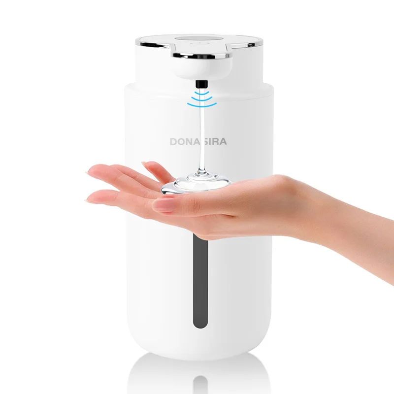420ML Berührungsloser Digitaler Seifenspender mit 6-stufiger Schaum-/Flüssigkeitsregulierung, Automatischer Intelligenter Sensor-Handdesinfektionsmittel-Pumpspender