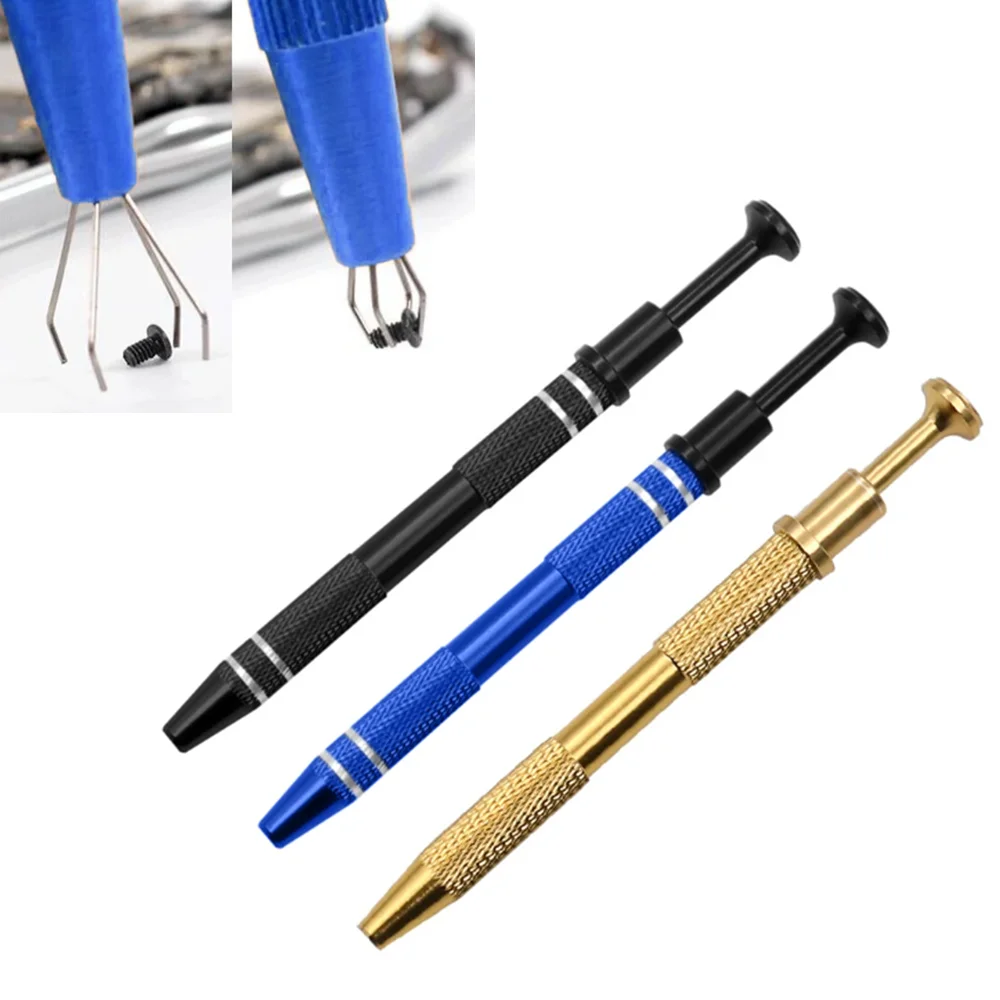 Component Grabber Four Claw Electronic Component IC BGA Chip Gripper Extractor Screw Picker Pick Up Pen Jewelry Repair Hand tool