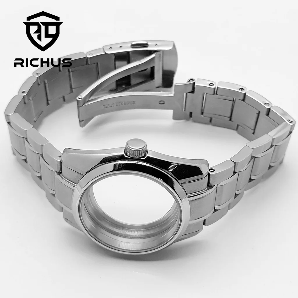 RICHUS นาฬิกา 36 มม.นาฬิกา Sapphire Glass Fit NH34 NH35 NH36 ETA2824 PT5000 Miyota8215-DG นาฬิกาอุปกรณ์เสริม