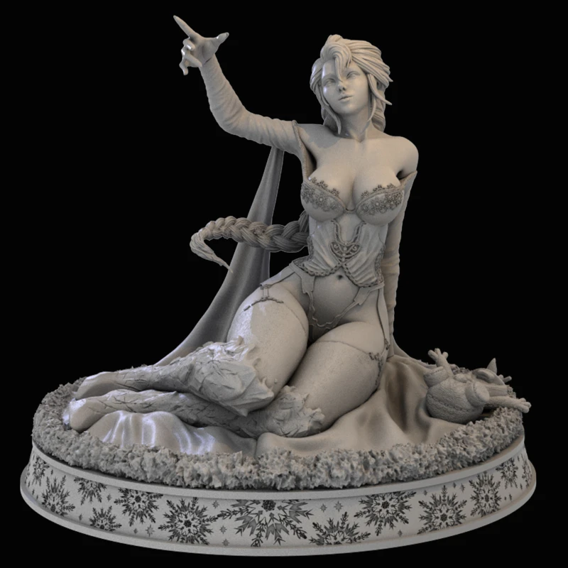 

Масштабная модель из смолы 1/24, набор для сборки, принцесса Эльза из Encanto, несобранная и неокрашенная, 3D-печать, миниатюрная игрушка для самостоятельной сборки, 063