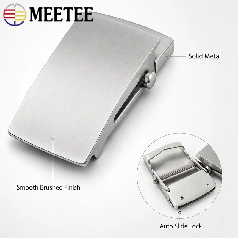 1Pc 36/39mm Stainless Steel Belt Buckle Automatic Clasps for Waistband Head Roller Toothless Men's Belts Buckles DIY Accessories