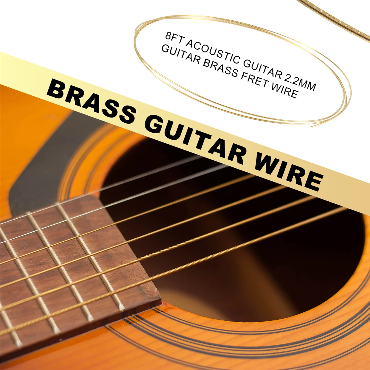 

AA85 8FT Acoustic Guitar 2.2mm Guitar Brass Fret Wire
