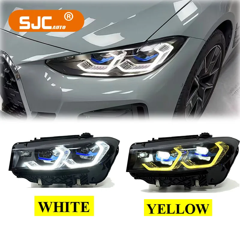 

SJC For BMW 3 Series G20 G28 M3 G80 Laser Head Lamp Dual Color 2023-2025 Headlight Front Light Plug And Play New Upgrade Hot