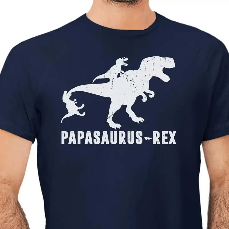 Papasaurus Rex T Shirt 2 Kids Fun Fathers Day Dads PresenT