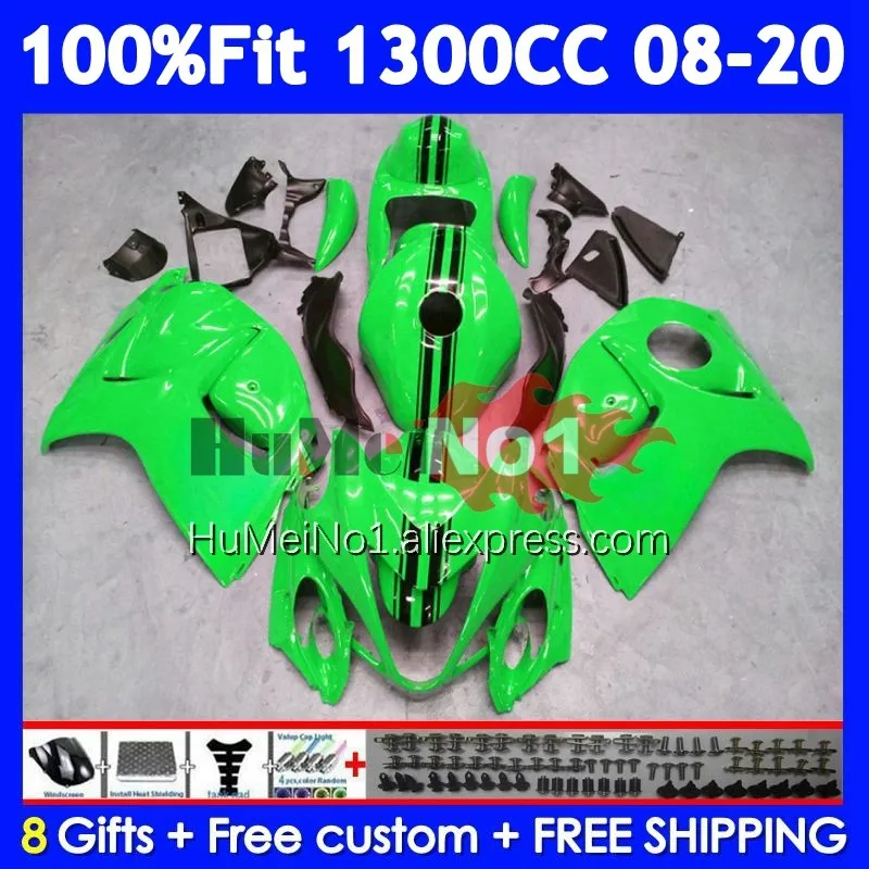 Fairing For SUZUKI Hayabusa GSXR-1300 GSXR 1300 128No.133 GSXR1300 08 09 10 11 12 13 14 2015 2016 2017 2018 2019 Hot green 2020