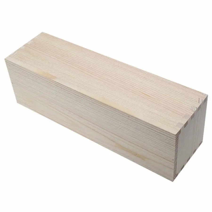 

Large Rectangular Silicone and Wood Soap Mold for DIY Homemade Crafts Oven Safe Non-Stick Easy Demoulding Cake Loaf Jelly Ice