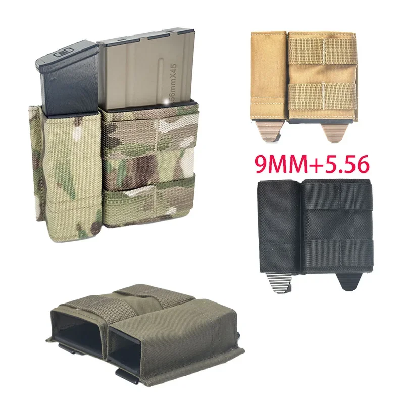 

Тактические сумки Molle Mag с двойным боковым чехлом 5,56 + 9 мм