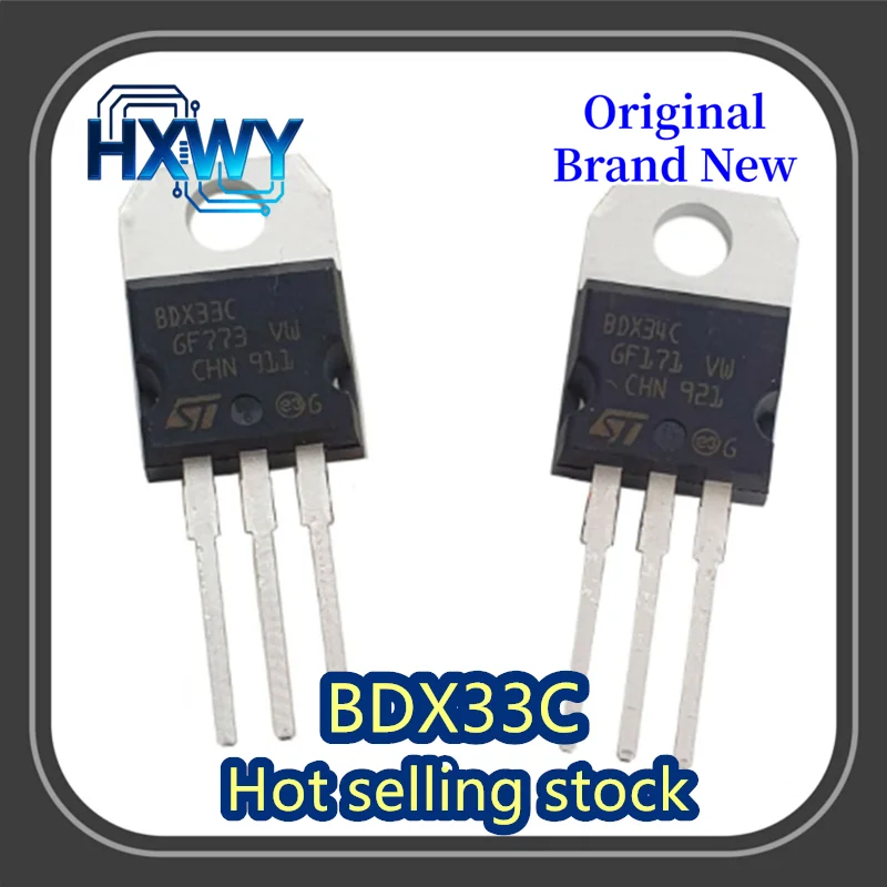 

(10/50 pieces) BDX33C TO-220 Electronics - Brand New Original
