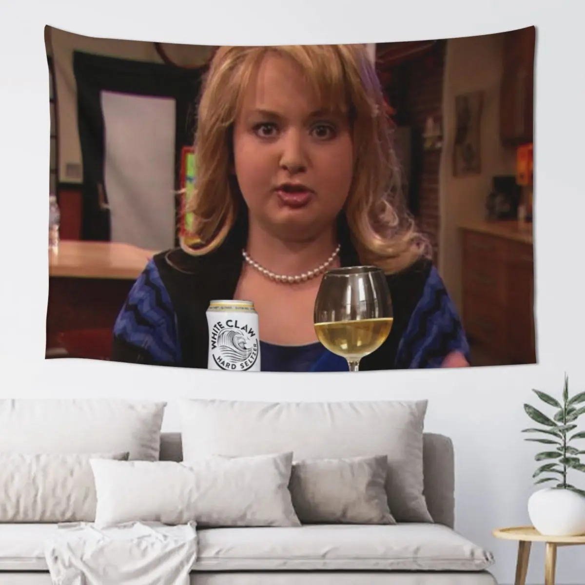 iCarly Meme Gibby Girl Drink Tapestry Wall Decorations Room Decor Wall Coverings Wall Decor Tapestry