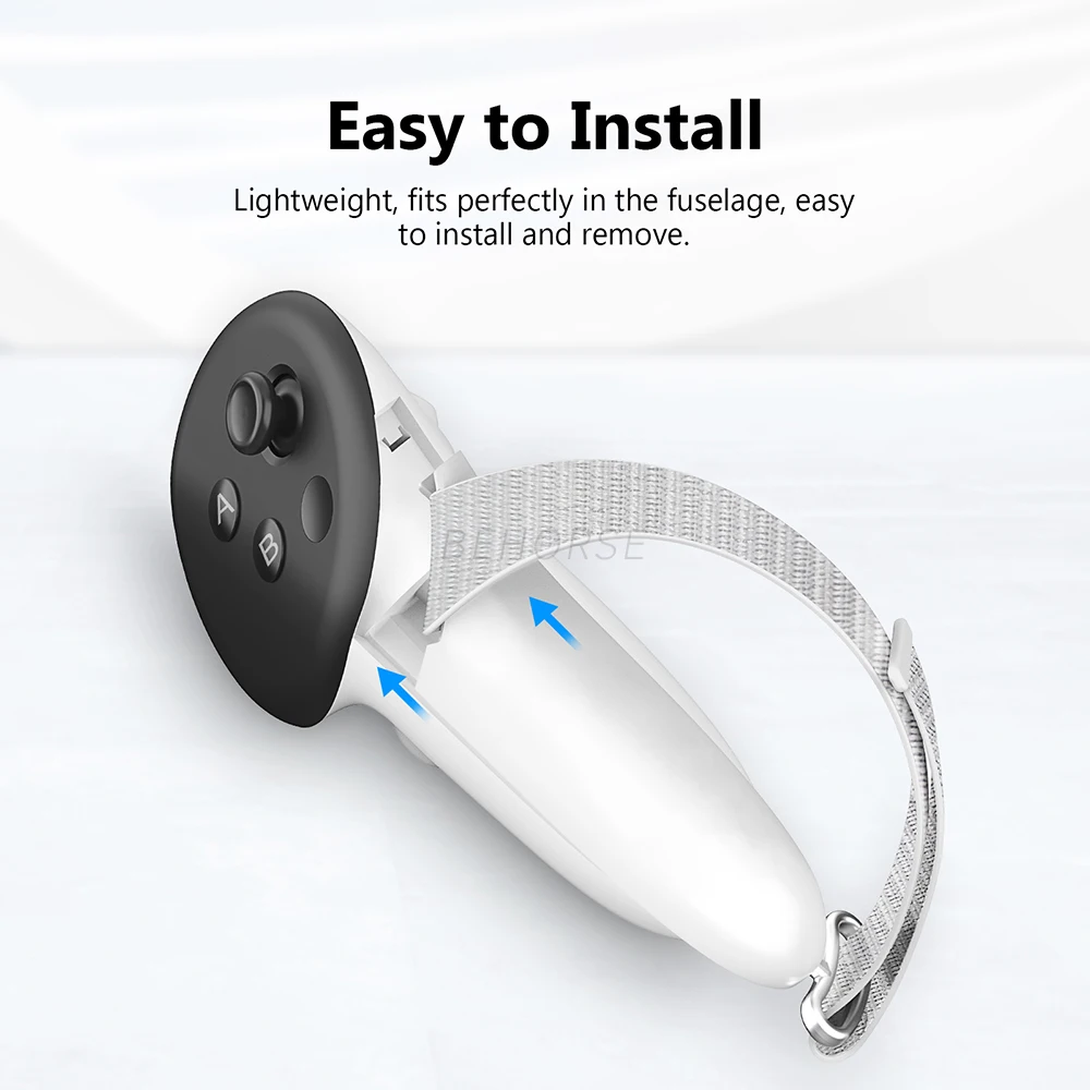 สําหรับ Meta Quest 3 ปรับ Anti-release สายคล้อง Anti-SLIP Grip แขนป้องกันสําหรับ Oculus Quest 3S VR อุปกรณ์เสริม