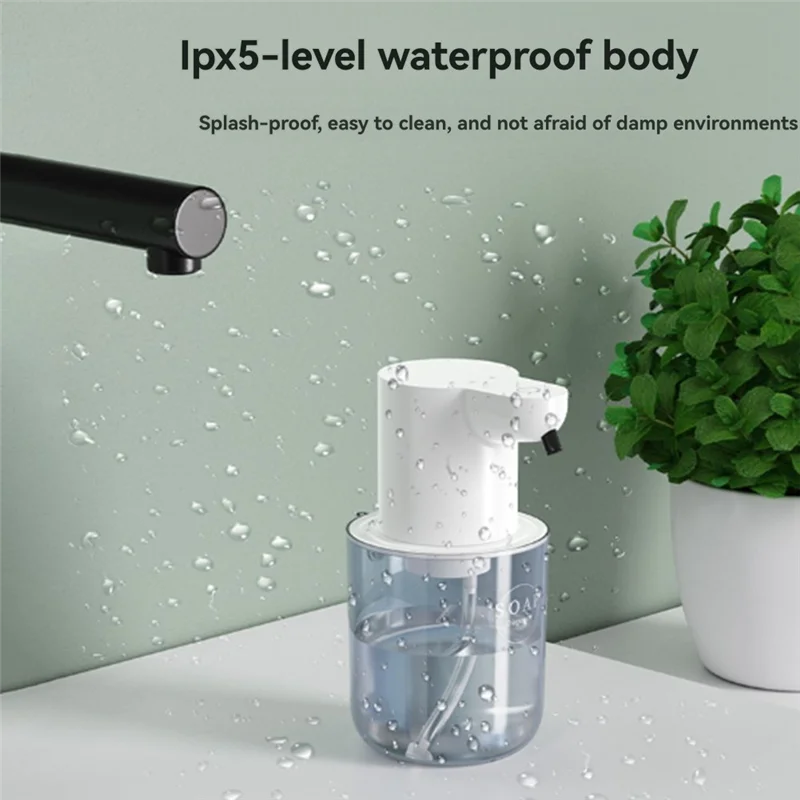 SANQ-dispensador automático de jabón sin contacto, 400Ml, resistente al agua, montado en la pared, con tecnología inteligente de lavado de manos para higiene