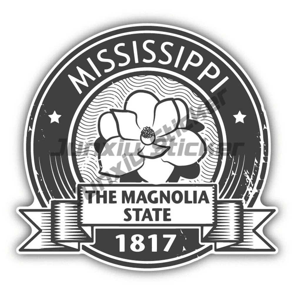 

The Magnolia State Mississippi Car Sticker Bumper Camper Suv Bodywork Rear Windshield Scratch-proof Decal Accessories Decals Pvc