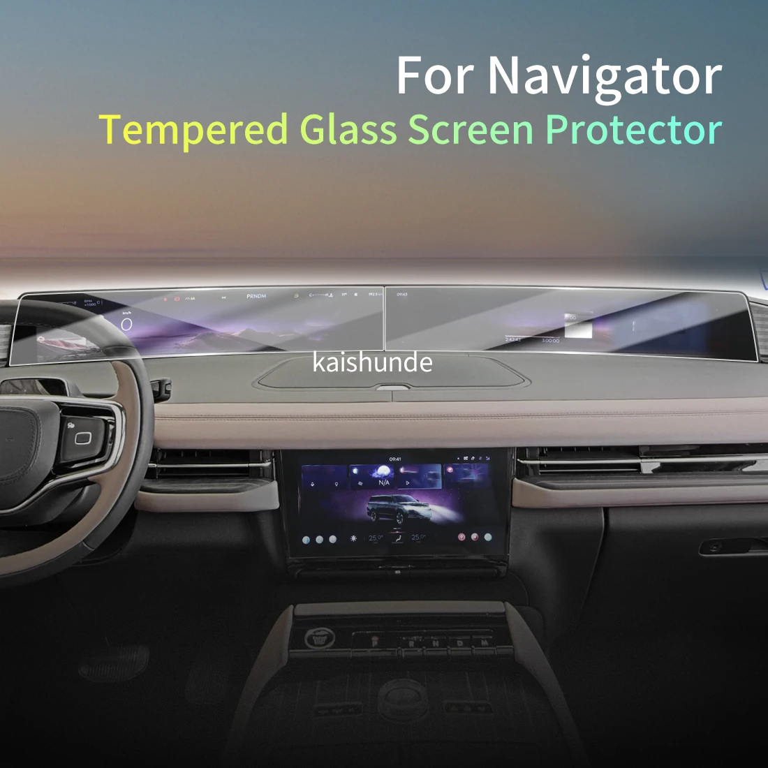 

Car Stickers Meters Protector For 25 Lincoln Navigator Tempered Glass Protective Film Display Navigation Vehicle