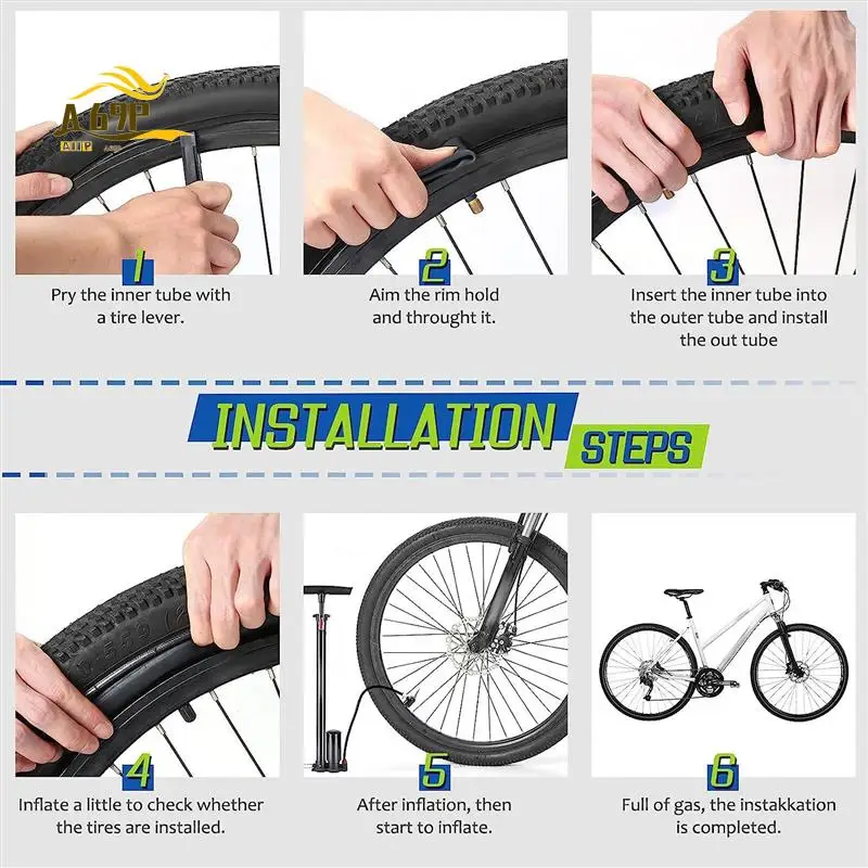 

A69P-2 Pack 20X4.0 Fat Bike Tube с клапаном AV 32 мм, велосипедные трубки с 2 рычагами шин, запасные части для шоссейного/горного/электрического велосипеда
