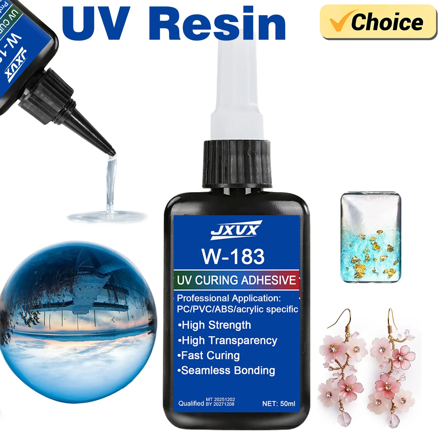 50G Uv Resin Clear,…