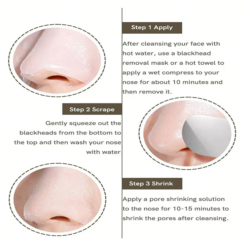 Outil de nettoyage en profondeur pour l'élimination des points noirs, Compatible avec la crème de boue et l'huile nettoyante pour le nettoyage des pores, outil de beauté du visage