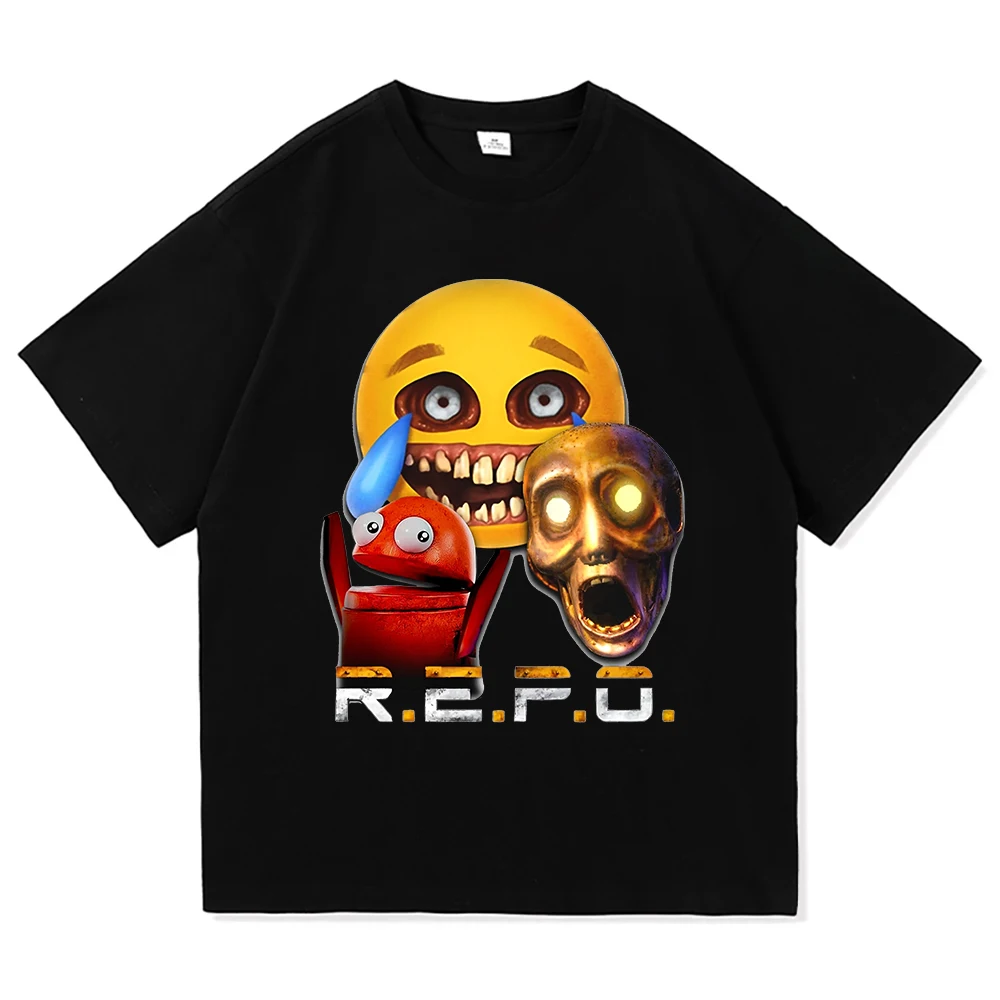 R.E.P.O. King of The Losers T Shirt Fashion Aesthetic Men Video Game Repo T-Shirt Unisex Casual Anime High Quality Tees Shirts