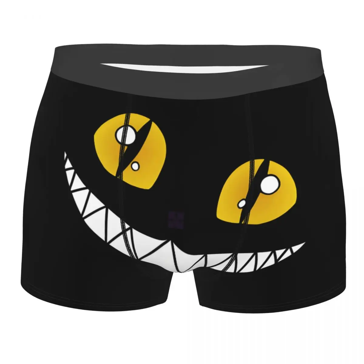 

Мужское нижнее белье с изображением Чеширского кота, забавные трусы-боксеры с принтом, дышащие трусы-брифы