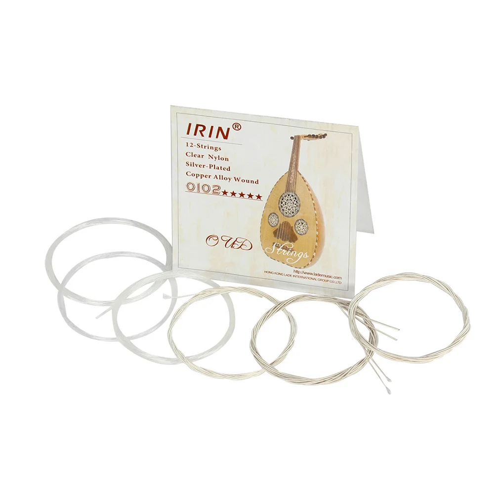 IRIN OUD Strings Turkey Oud Arab Lute Strings Clear Nylon Strings Silver-Plated Copper Alloy Wound Wire String instrument Parts