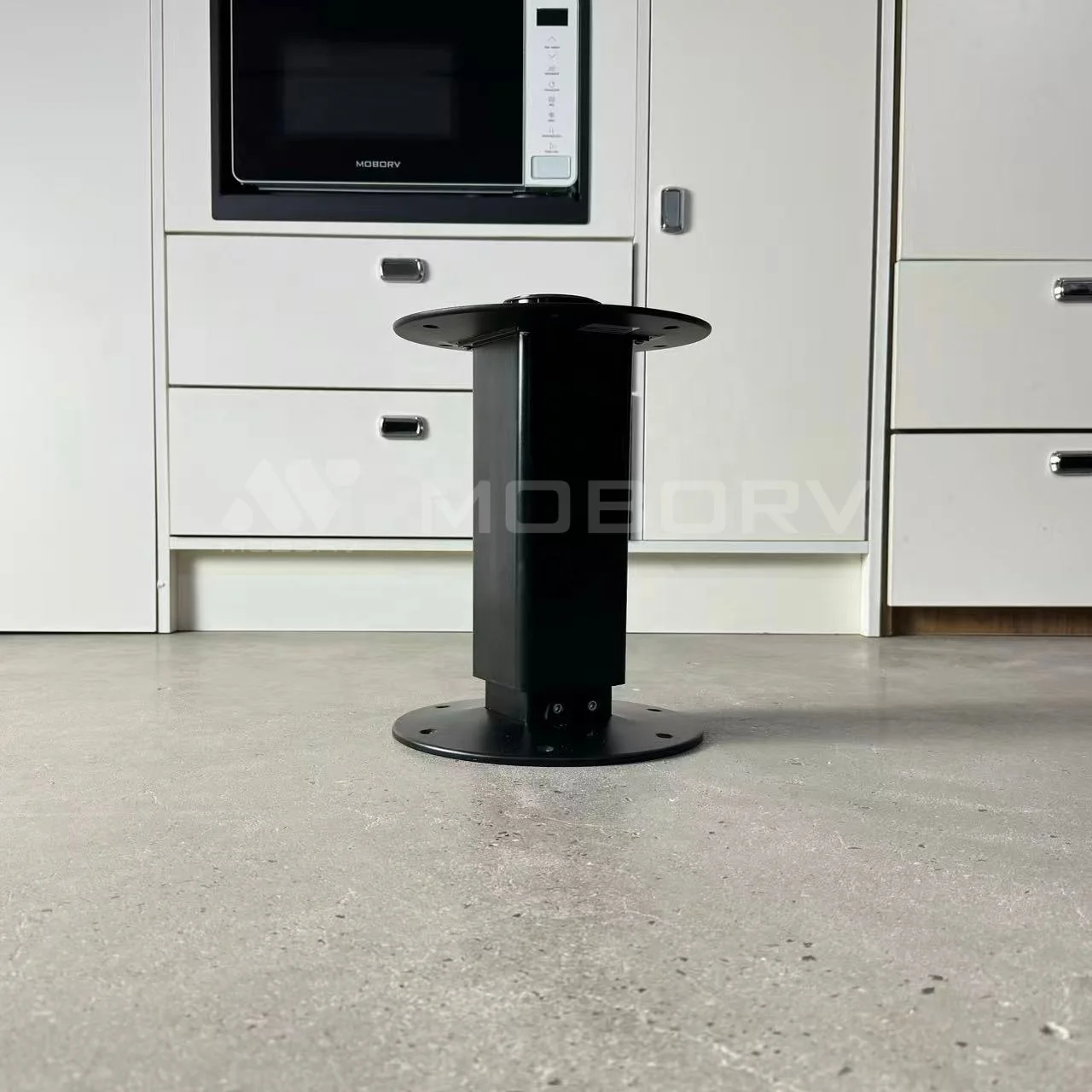 MOBORV Adjustable Steel Black Table Leg for RV Motorhome Marine Boat Caravan-Wholesale Accessory