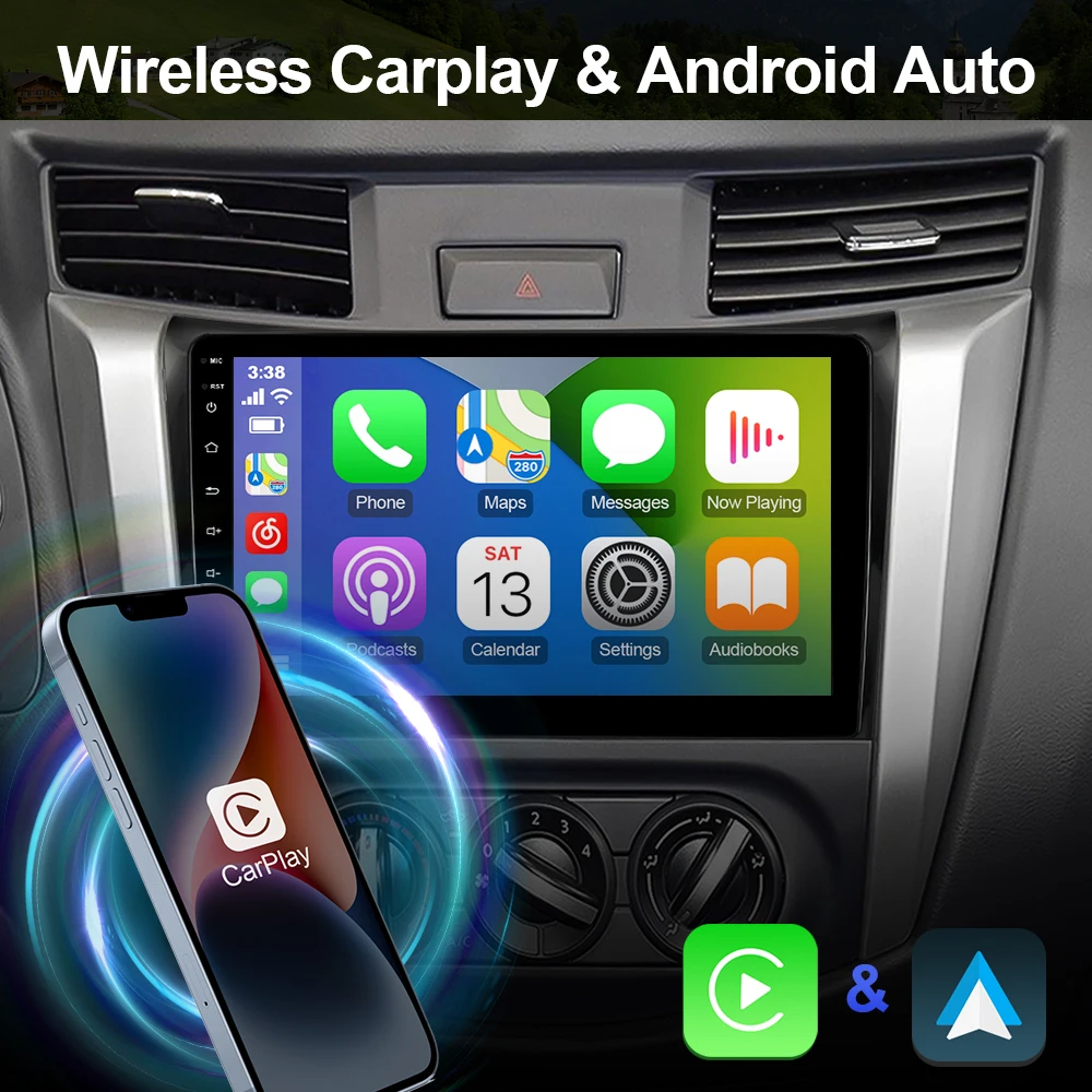 10.1 inch Isudar Android 12 Car Radio For Nissan Navara NP300 2015 2017 Carplay Auto Stereo No 2din