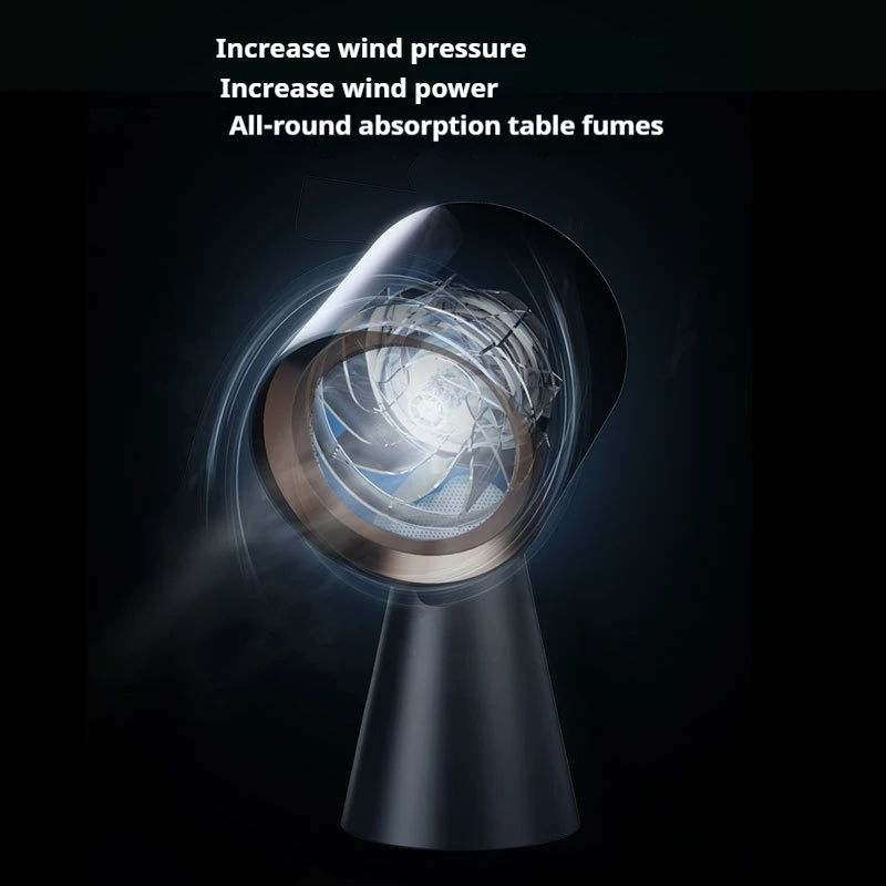 HTT-X6 Настольная вытяжка Бытовая мини-компактная малошумная портативная горячая кастрюля-компаньон для барбекю 30 Вт