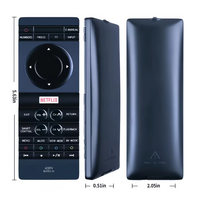 

GJ221-U Universal Remote Control for Sharp LCD TVs Replacement Battery-Powered Remote Compatible with LC-43UB30U LC43UB30U LC-50