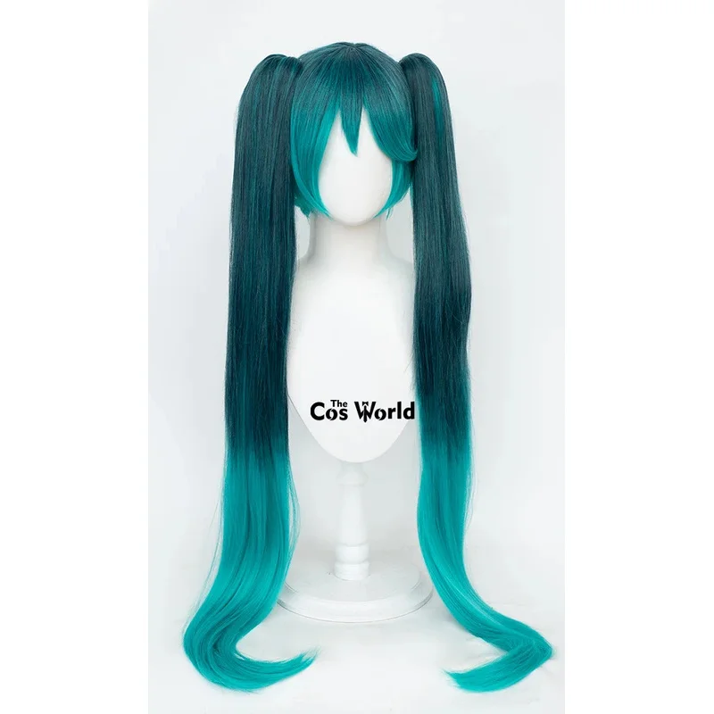 

zizi 2025 VOCALOID Miku Karune SHI-E 100 см длинные прямые аниме Хэллоуин косплей парики синтетические волосы + шапочка для парика