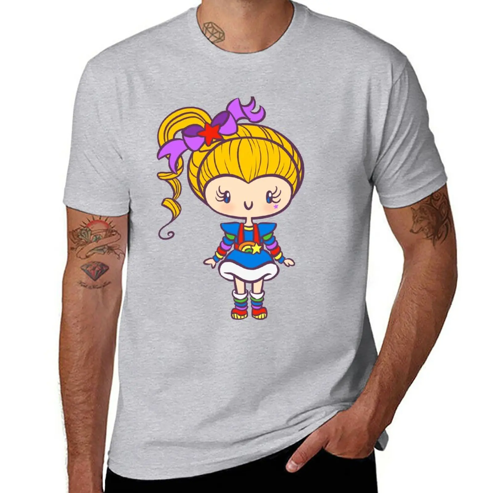 New Prism Girl T-Shirt anime T-shirt for a boy t-shirts man Men's t-shirt