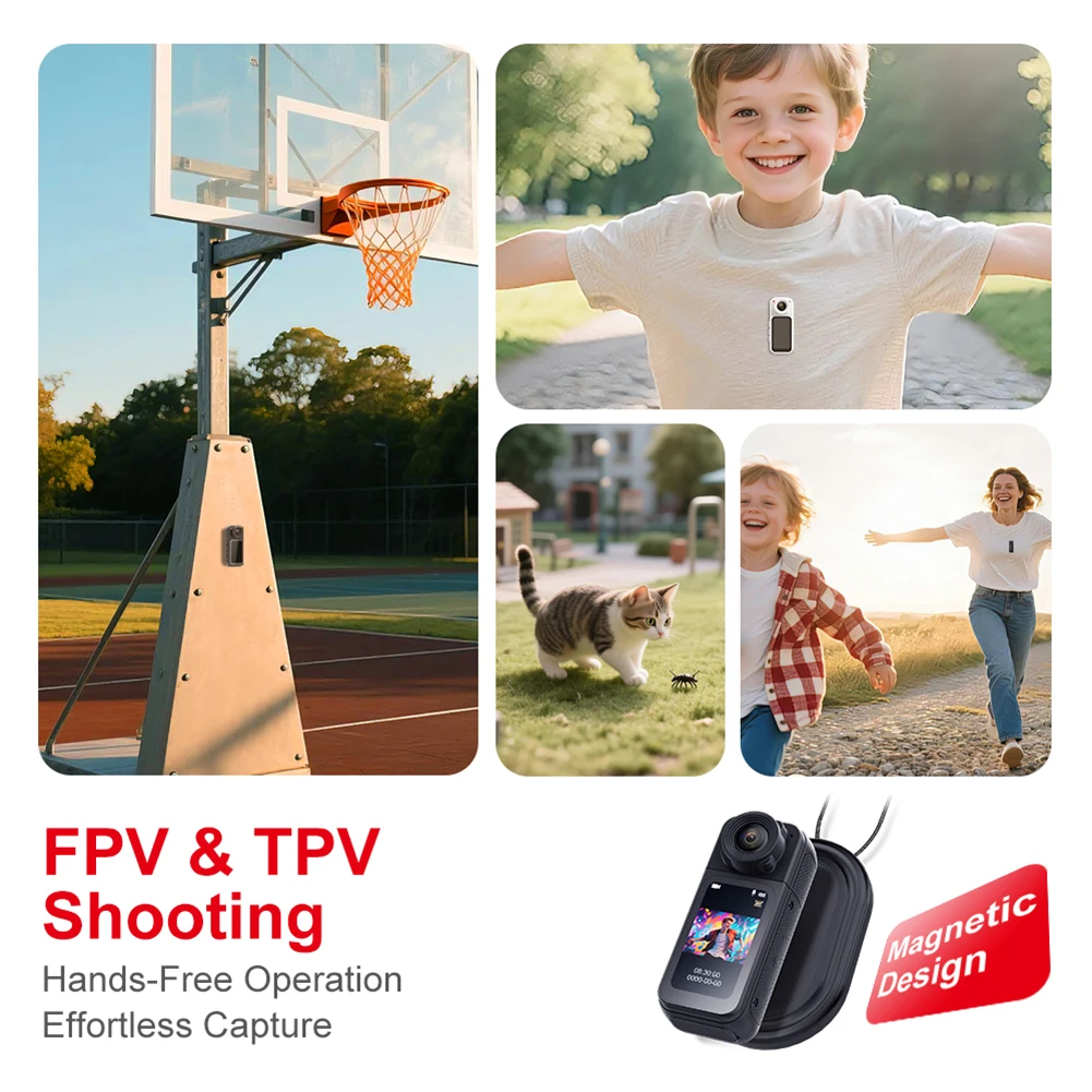 S83 Мини-экшн-камера для большого пальца HD 1080P Ручная записывающая камера для правоохранительных органов Носимая карманная камера для видеоблогов Уличная камера