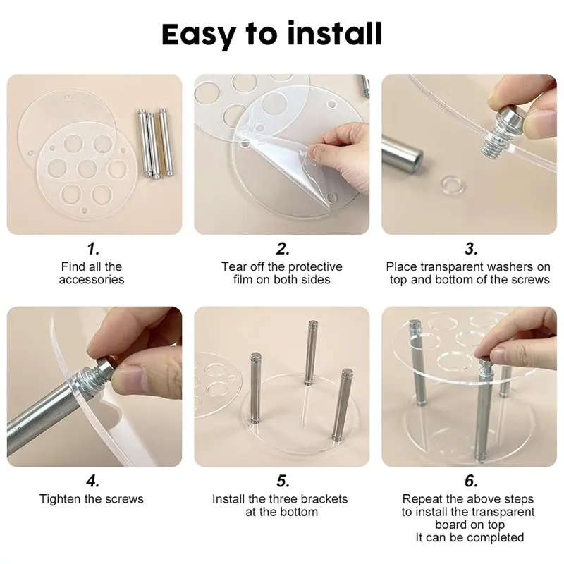 Easy Use For Cirkul Contains Compatible Flavor Cartridge Holder 6 Cartridges, Acrylic Storage Rack Organizer Support Shelf Inclu