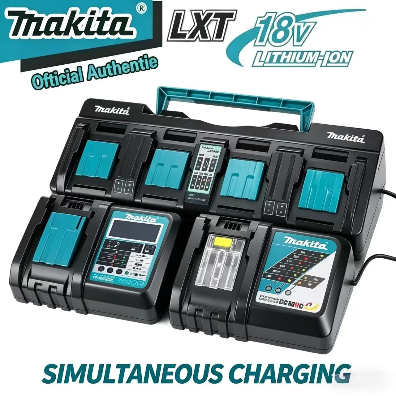 

DC18RC Original Rapid Charger For Makita 18V LXT 14.4V-18V DC18RA For BL1820B BL1850B BL1415B Battery Charger