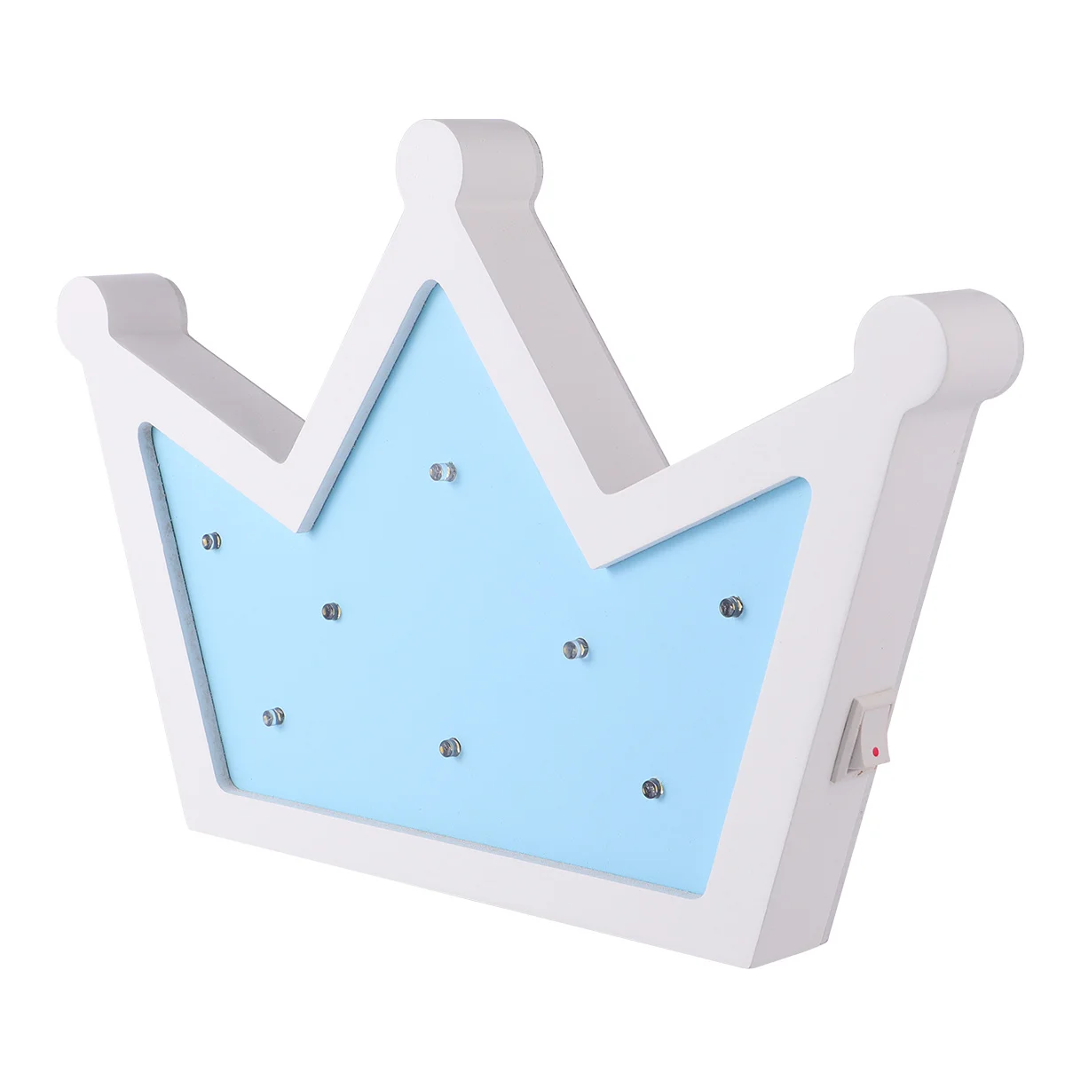 

1Pcs LED Crown Wall Decorative Lamp High Quality Material Easy Install Remove Perfect for Living Room Study Club Office Blue