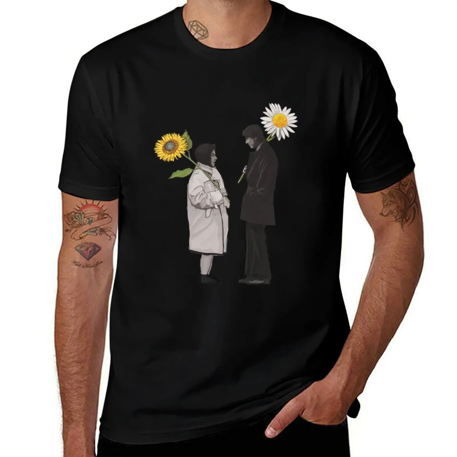 Harold and Maude Flowers T-Shirt Breathable Basic Cotton T-Shirt