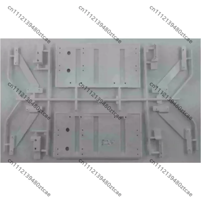 After‑Market Plastic Cabinet Door Mount Support Bracket, DIY Modification Accessory Fit for 1/14 RC 3‑Axle Container Trailer