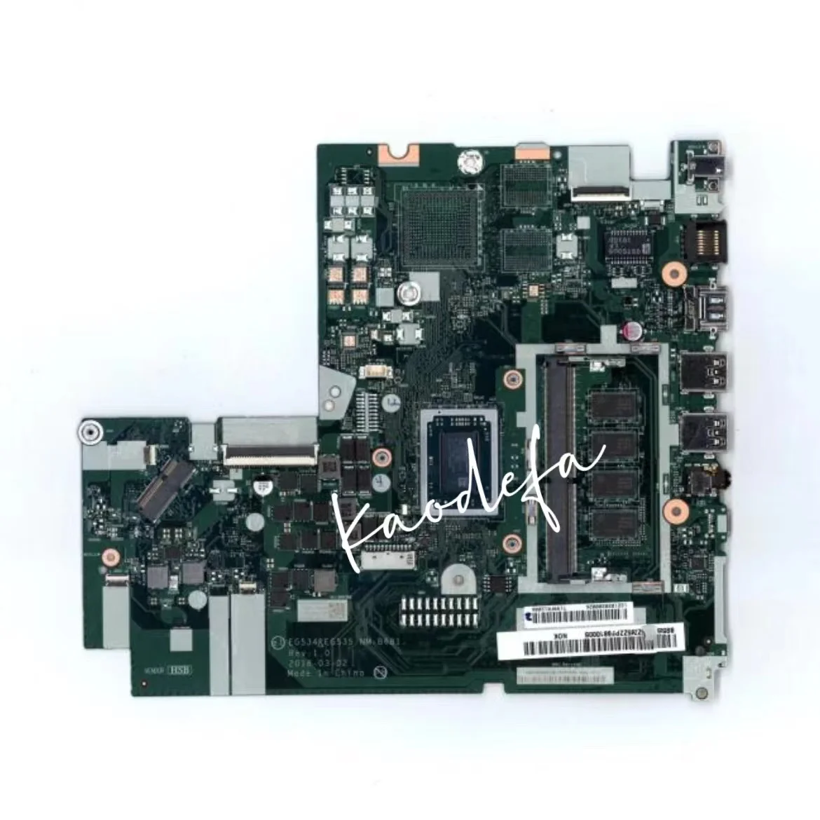 Imagem -03 - Placa-mãe do Portátil para Lenovo Ideapad Eg534 Eg535 Nm-b681 33015arr R32200u Cpu 4gb de Ram Ddr4 Fru:5b20r56763 5b20r56769