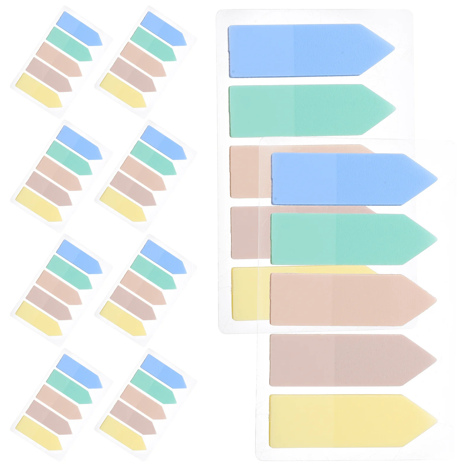 10Sets Arrow Label Adhesive Sticky Tabs Colorful Index Page Markers Convenient Reading Strips Book Supplies Sticky Tabs