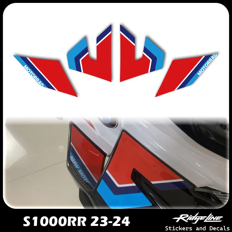 

Fairing Side Stickers Wing Stickers Decals For BMW S1000RR HP4 2023-2024