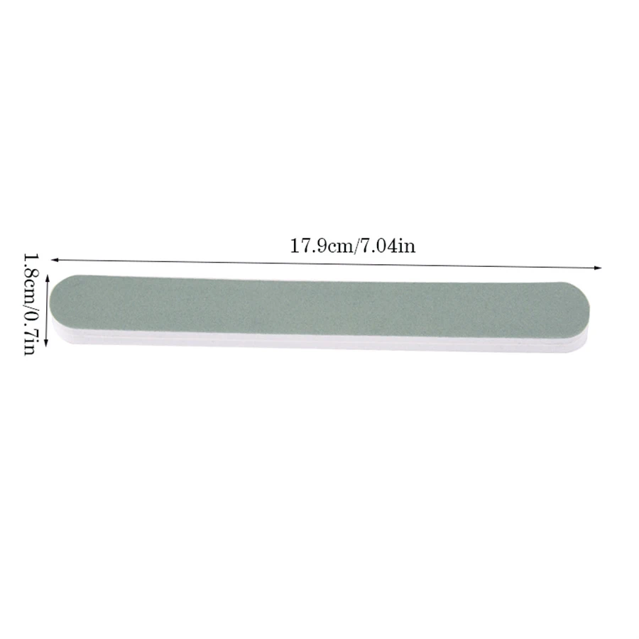 Lima de uñas de doble cara, pulidor de uñas Natural de grano 600/3000, lima de pulido, herramienta de manicura profesional, 10 Uds.