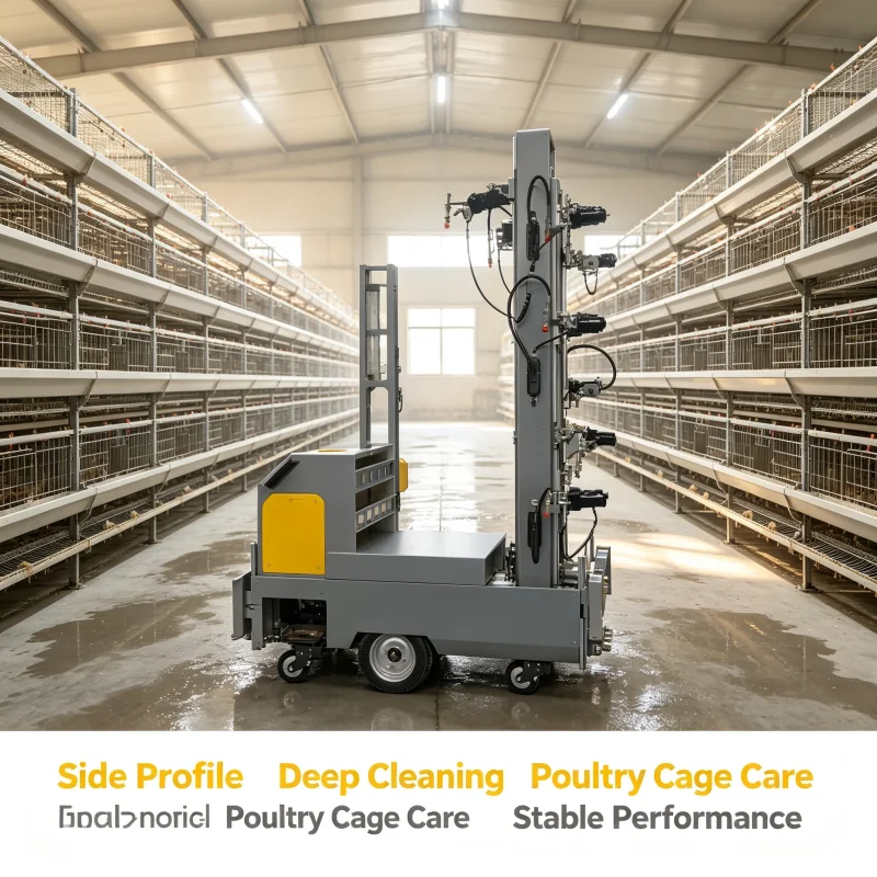 Automatic Multi‑Function High‑Pressure Poultry Cage Cleaning Robot Washing System For Coop Sanitation Work