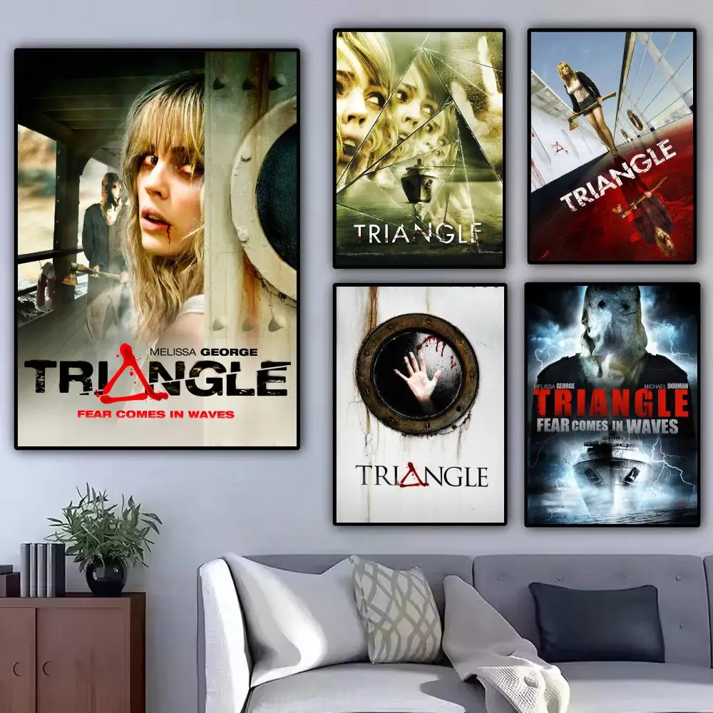 Horror Movie T-Triangle Poster Modern Aesthetic Wall Art Poster Minimalist Room Decoration Items