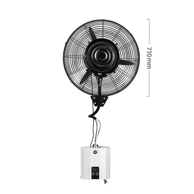 Wall-mounted Industrial Spray Fan Cooling Outdoor Mist Water Cooling Humidification High-power Water Atomizing Electric Fan